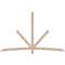Ekena Millwork Alberta Smooth Timber Gable Bracket, Douglas Fir, 96"W x 60"H x 3 1/2"D x 3 1/2"F, 15/12 Pitch GBW096X60X0404ALB00SDF - alternate 1